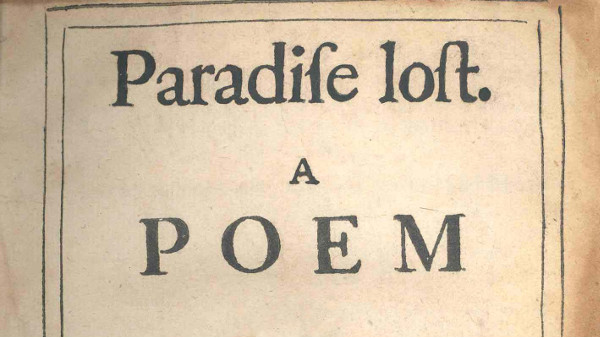 Paradise lost. A POEM.